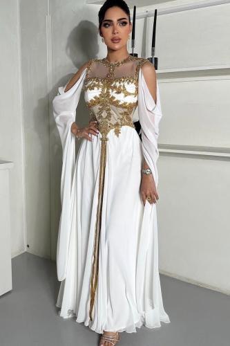 جلابية فستان جورجيت طرز فخم