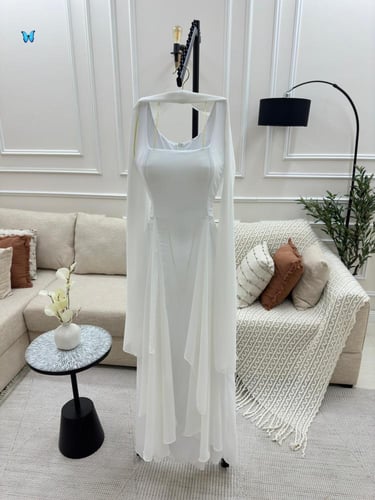 فستان سهرة شيفون جورجيت متألق