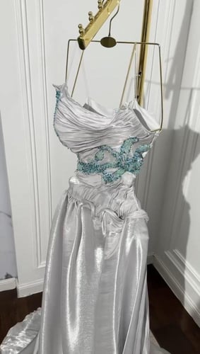 فستان سهرة كرنكل متالق جدا