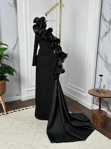 فستان سهره الاسود الملكي