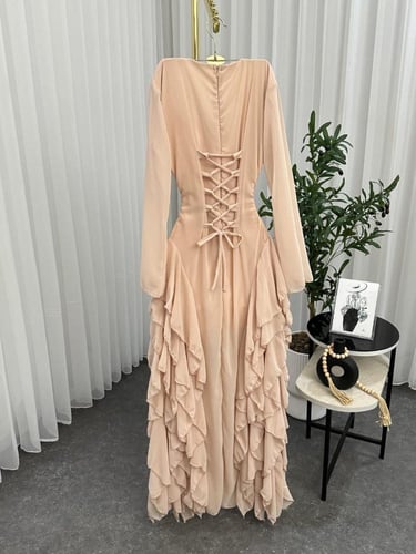 فستان ناعم شيفون جورجيت مزيون