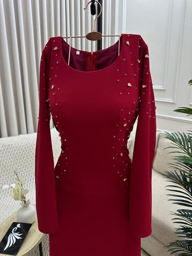 فستان كريب لكرا