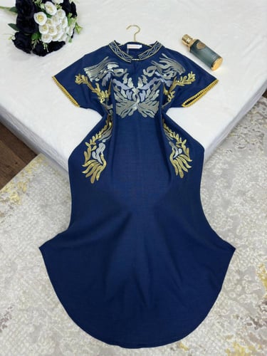 جلابية خام كريب بولستر طرز متألقة