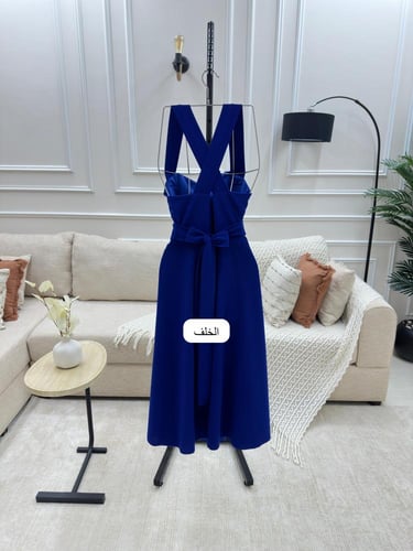 فستان سهرة لكرا كريب المتألق جداً