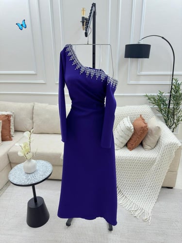 فستان سهرة تفته باربي تطريز راقي