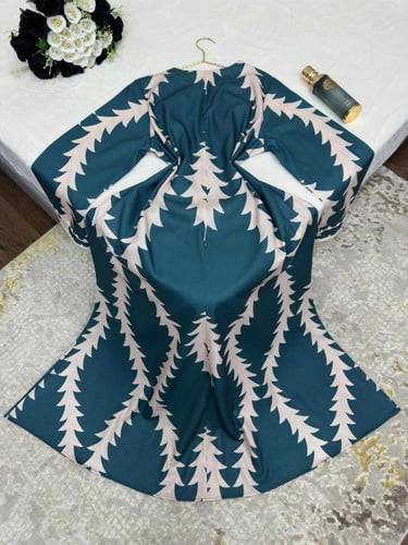 جلابية خام كريب بولستر ناعم طرز مميز