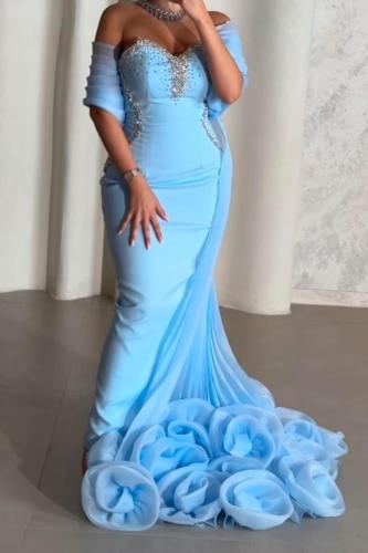 فستان سهرة باربي طرز بوليسي فاخر