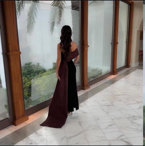 فستان ناعم كريب تففة انيق جدا