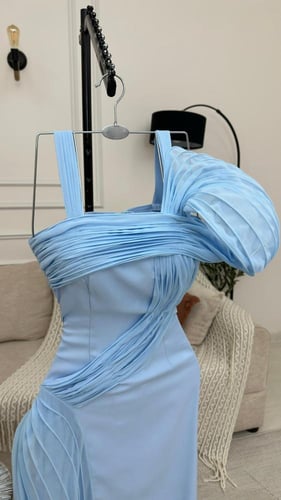 فستان سهره تفته شيفون راقي