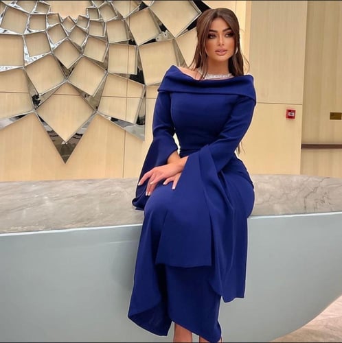 فستان ناعم لكرا كريب مميز