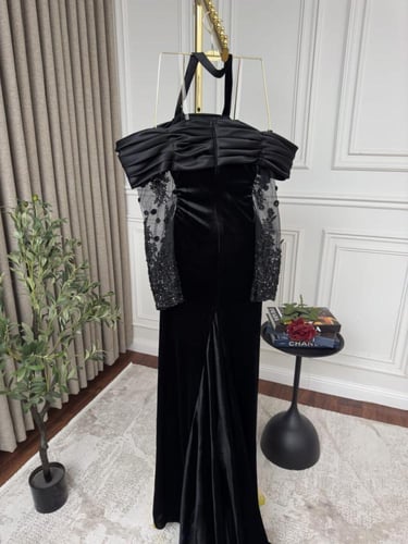 فستان مخمل سهره