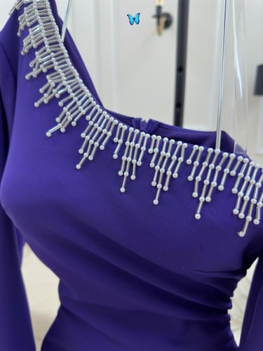 فستان سهرة تفته باربي تطريز راقي