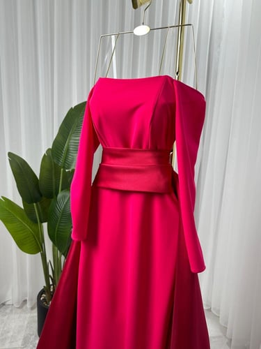 فستان كريب ميكادو راقي جدا