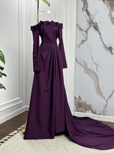 فستان ايانا المورد الأنيق