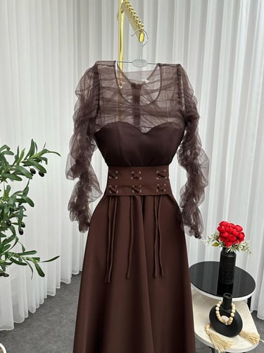 فستان موكا الراقي