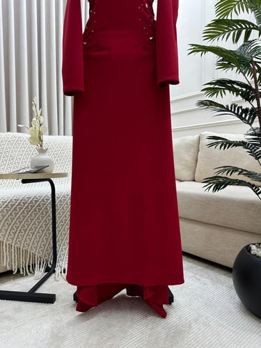 فستان كريب لكرا