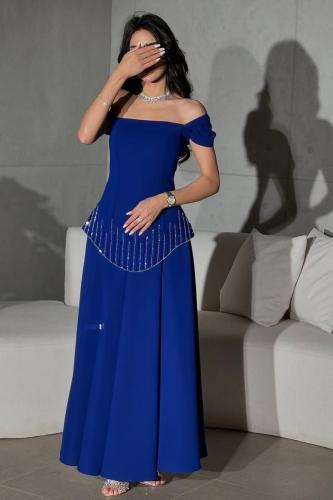 فستان باربي كلوش مطرز راقي