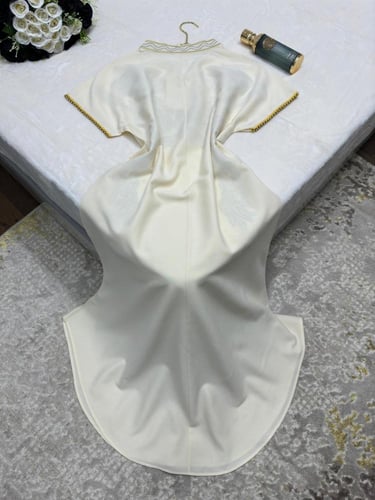 جلابية خام كريب بولستر طرز متألقة