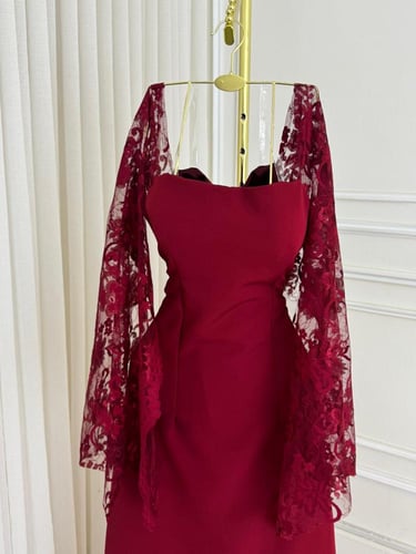 فستان برغندا