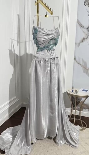 فستان سهرة كرنكل متالق جدا