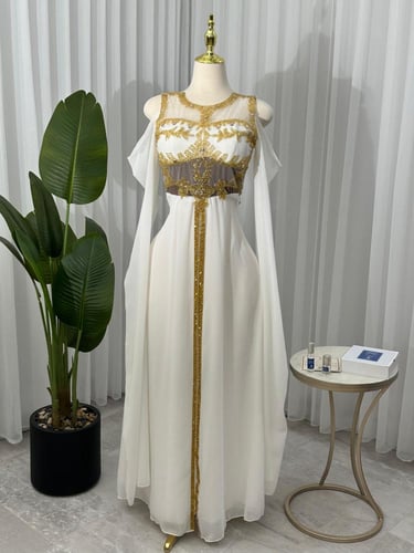 جلابية فستان جورجيت طرز فخم