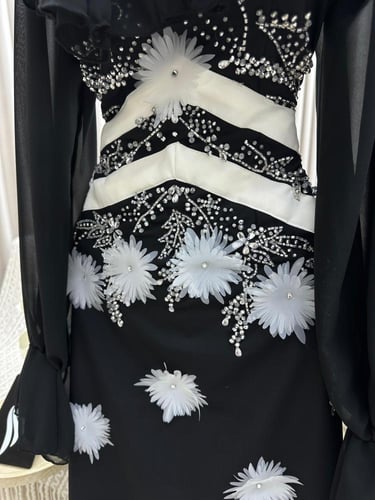 فستان سهرة باربي مدمج شيفون طرز