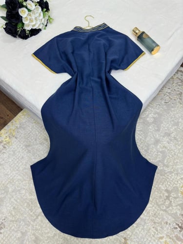 جلابية خام كريب بولستر طرز متألقة