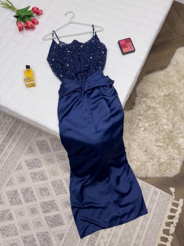 فستان سهره لولو وتطريز