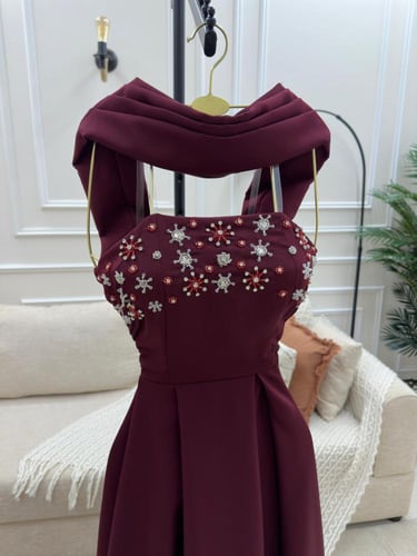 فستان سهرة باربي تفته تطريز راقي