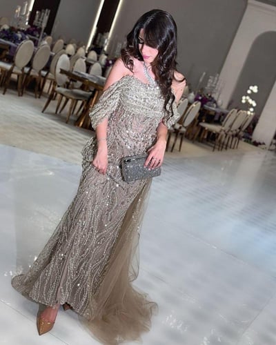 فستان سهره لميس الراقي الأنيق