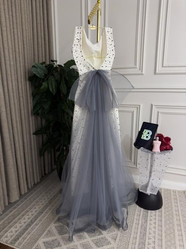 فستان سهره راقي مدجج فصوص