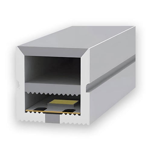 بروفايل سيلكون مقاس 10×30 بدون شفة خارجية عدد 2 مخ...