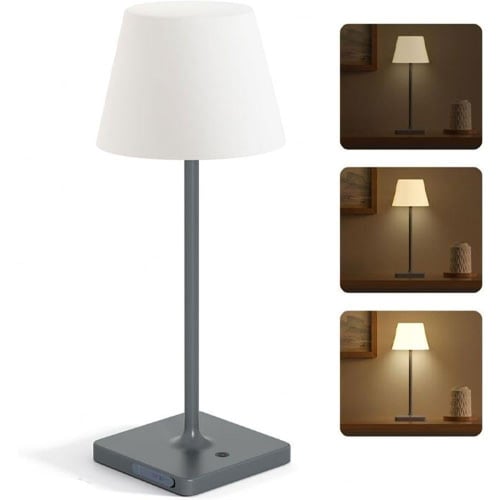 اباجورة طاولة مودرن رمادي