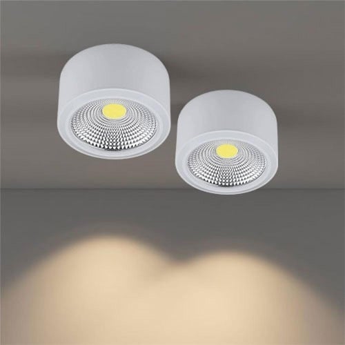 سلندر خارجي ليد 10 واط فريم ابيض