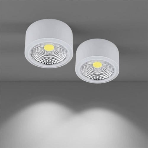 سلندر خارجي ليد 10 واط فريم ابيض