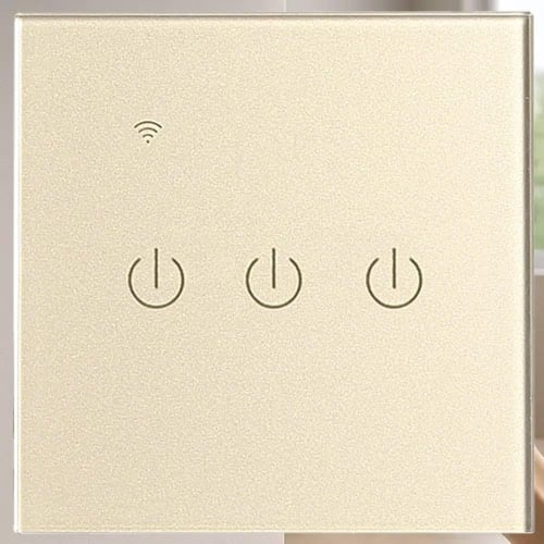 مفتاح ثلاثي ذهبي ذكي تحكم عن بعد