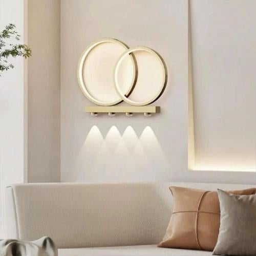 ابليك داخلي حلقتين ذهبي انارة صفراء