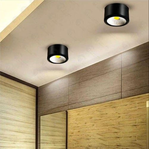 سلندر خارجي ليد 10 واط فريم اسود