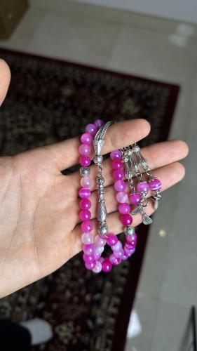 مسباح حجر وردي