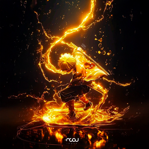 قوة البرق... مجمدة في لحظة...زينيتسو أغاتسوما