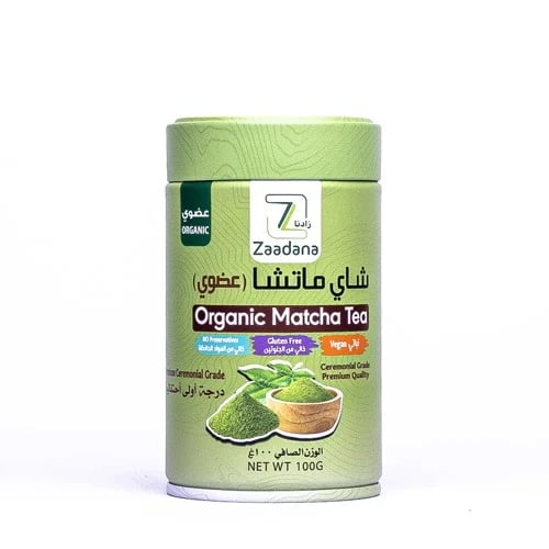شاي ماتشا العضوي من زادنا - 100 غرام