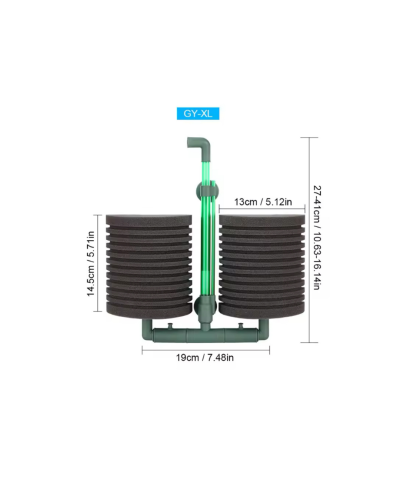 فلتر إسفنجي بيولوجي كبير مزدوج – Extra-Large Doubl...