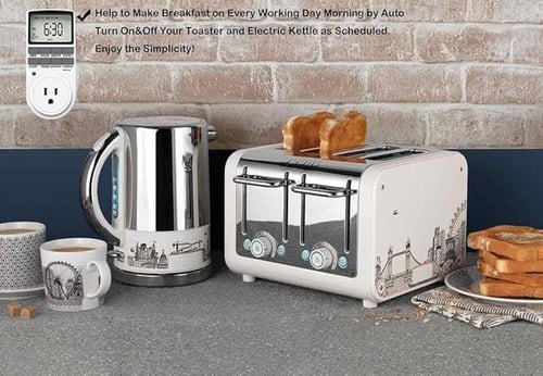 MIKUER Digital Outlet Timer – مؤقت منفذ رقمي من مي...