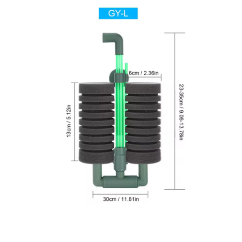 فلتر إسفنجي بيولوجي مزدوج كبير – Large Double Bio...