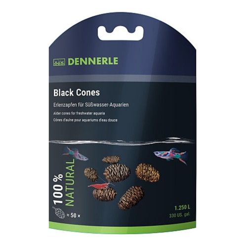 مخاريط الألدر السوداء الطبيعية - Dennerle Black Co...