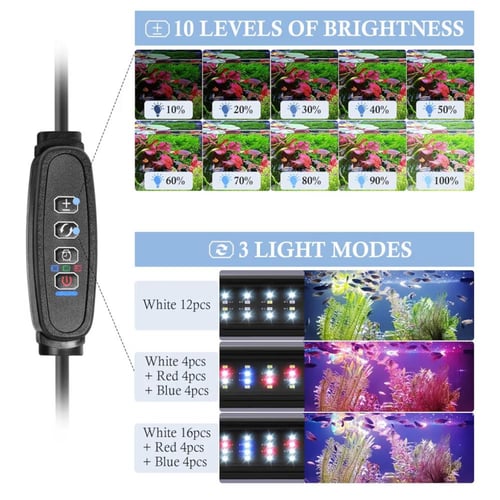 لمبة LED لأحواض أسماك الزينة - Mini USB Full Spect...