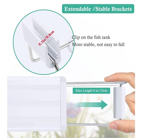 مصباح LED بطيف كامل لأحواض السمك (30 – 45 سم)