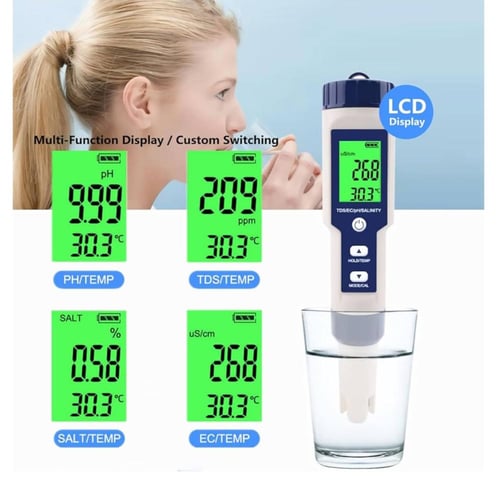 5‑in‑1 Water Quality Detector – جهاز قياس جودة الم...