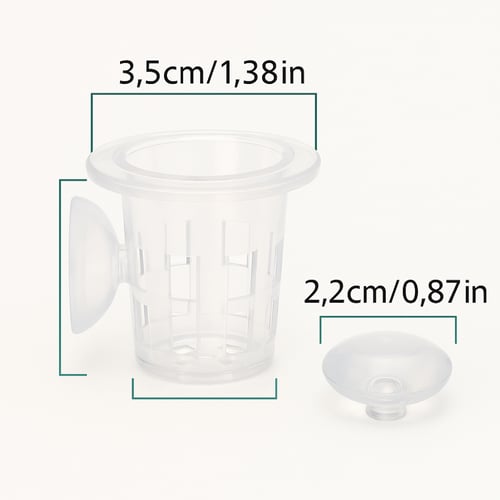 حامل نباتات شفاف لحوض السمك