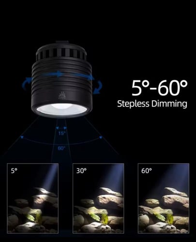 WEEK AQUA Mini7Pro-F – كشاف تركيزي ذكي ومضاد للماء...